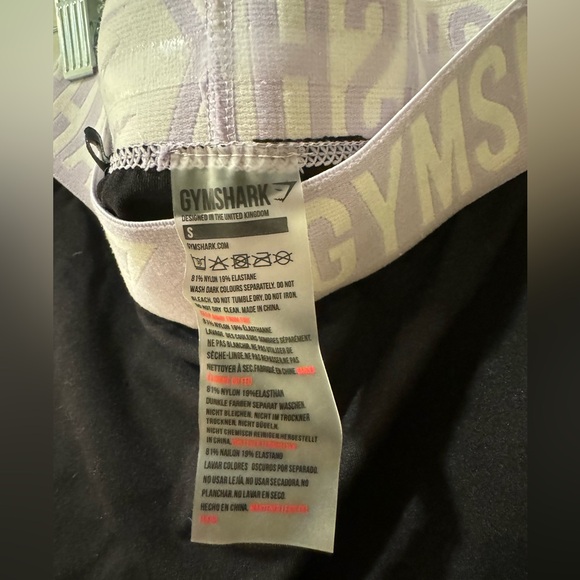 Small Gym shark cropped compression Leggings - Picture 5 of 5